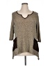 Cal Style Brown 3/4 Sleeve Top Size XL - photo 1
