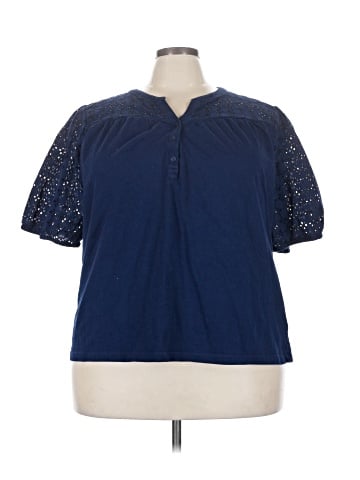 St. John's Bay Short Sleeve Blouse (view 1)