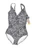 Lands' End Animal Print Gray One Piece Swimsuit Size S - photo 1