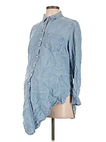 Gap - Maternity Long Sleeve Button-Down Shirt (view 1)