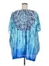 Catherines 100% Polyester Blue Long Sleeve Blouse Size 5X - photo 2