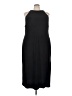 Bebe Solid Black Casual Dress Size 3X - photo 1