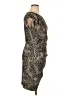 Ann Taylor Animal Print Gray Cocktail Dress Size 14 - photo 4