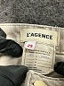 L'Agence 100% Cotton Chevron-herringbone Gray Jeans Size 25 waist - photo 7