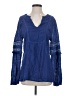 Sundance Blue Long Sleeve Blouse Size S - photo 1