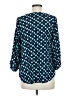 Pomelo 100% Polyester Polka Dots Teal 3/4 Sleeve Blouse Size M - photo 2