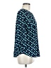 Pomelo 100% Polyester Polka Dots Teal 3/4 Sleeve Blouse Size M - photo 4