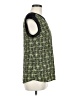 Halogen 100% Polyester Green Sleeveless Blouse Size M - photo 4