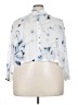 Diesel 100% Polyester Print Blue 3/4 Sleeve Blouse Size 4X (estimated) - photo 1