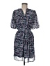 Collective Concepts 100% Polyester Floral Blue Casual Dress Size M - photo 1