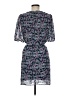 Collective Concepts 100% Polyester Floral Blue Casual Dress Size M - photo 2