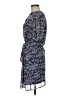 Collective Concepts 100% Polyester Floral Blue Casual Dress Size M - photo 5