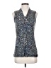 CAbi 100% Rayon Blue Sleeveless Blouse Size S - photo 1