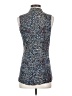 CAbi 100% Rayon Blue Sleeveless Blouse Size S - photo 2