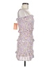 THATSSOFETCH 100% Polyester Floral Purple Cocktail Dress Size 8 - photo 4