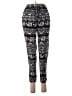 Julia 100% Cotton Print Black Casual Pants Size S - photo 1