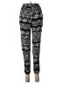 Julia 100% Cotton Print Black Casual Pants Size S - photo 2