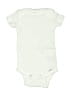Gerber 100% Cotton Solid Ivory Short Sleeve Onesie Size 0-3 mo - photo 1