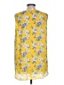 Sami & JO 100% Polyester Yellow Sleeveless Blouse Size L - photo 2