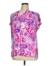 Dear Scarlett Purple Short Sleeve Blouse Size XL - photo 1
