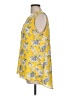 Sami & JO 100% Polyester Yellow Sleeveless Blouse Size L - photo 5