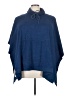 Purejill 100% Cotton Blue Poncho Size Med - Lg - photo 1