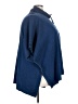Purejill 100% Cotton Blue Poncho Size Med - Lg - photo 4