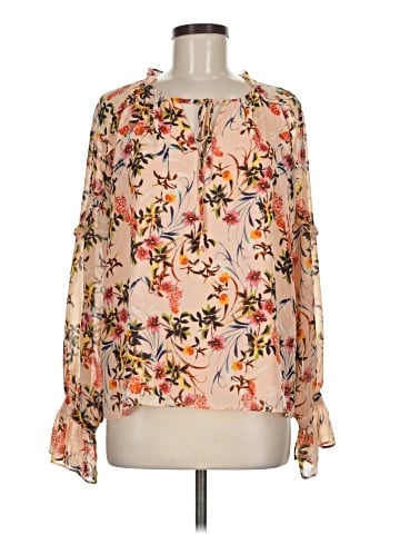 Rose + Olive Long Sleeve Blouse (view 1)