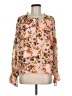 Rose + Olive 100% Polyester Floral Pink Long Sleeve Blouse Size M - photo 1