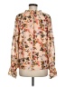 Rose + Olive 100% Polyester Floral Pink Long Sleeve Blouse Size M - photo 2