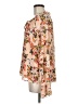 Rose + Olive 100% Polyester Floral Pink Long Sleeve Blouse Size M - photo 5