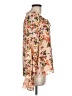 Rose + Olive 100% Polyester Floral Pink Long Sleeve Blouse Size M - photo 4