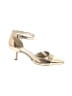 Anne Klein Metallic Gold Heels Size 7 1/2 - photo 1