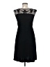 Spense Solid Black Casual Dress Size M - photo 2