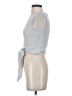 Miss Selfridge 100% Polyester Silver Sleeveless Blouse Size 0 - photo 5
