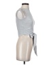 Miss Selfridge 100% Polyester Silver Sleeveless Blouse Size 0 - photo 4