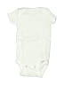 Gerber 100% Cotton Solid Ivory Short Sleeve Onesie Size 0-3 mo - photo 1