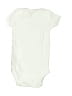 Gerber 100% Cotton Solid Ivory Short Sleeve Onesie Size 0-3 mo - photo 2