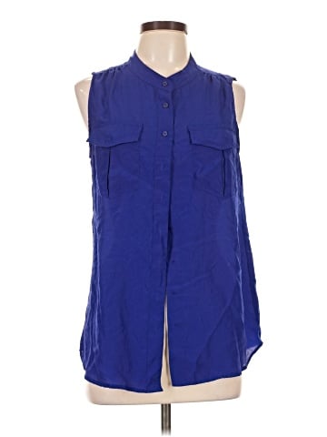 J.Crew Factory Store Sleeveless Button-Down Shirt (view 1)