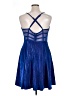 City Studio 100% Polyester Metallic Blue Cocktail Dress Size 16 - photo 2