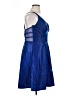 City Studio 100% Polyester Metallic Blue Cocktail Dress Size 16 - photo 4