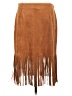 Vocal Solid Brown Casual Skirt Size L - photo 2