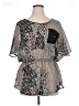 Bisou Bisou 100% Polyester Gray Short Sleeve T-Shirt Size XL - photo 1