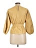 MNG 100% Polyurethane Gold 3/4 Sleeve Blouse Size L - photo 2