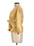 MNG 100% Polyurethane Gold 3/4 Sleeve Blouse Size L - photo 5