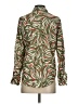Foxcroft 100% Cotton Animal Print Green Long Sleeve Blouse Size 2 - photo 2