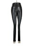 TAGOO 100% Polyurethane Metallic Black Leggings Size M - photo 1