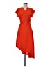 Topshop 100% Polyester Solid Red Cocktail Dress Size 6 - photo 1