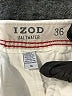 IZOD 100% Cotton Ivory Khaki Shorts Size 36 waist - photo 3