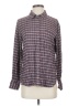 Treasure & Bond Plaid Gray Long Sleeve Button-Down Shirt Size XS - photo 1